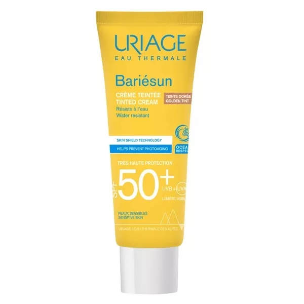 Uriage Bariesun Tinted Cream przeciwsłoneczny krem tonujący SPF50+ Złoty 50ml