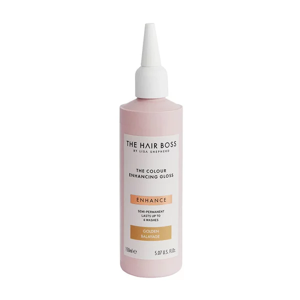 The Hair Boss The Colour Enhancing Gloss rozświetlacz podkreślający ciepły odcień włosów Golden Balayage 150ml
