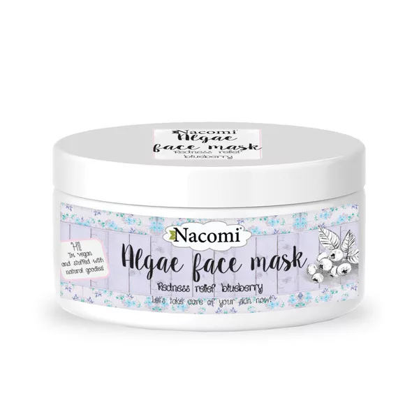 Nacomi, maska algowa - zmniejszająca zaczerwienienia borówka, 100ml/42g