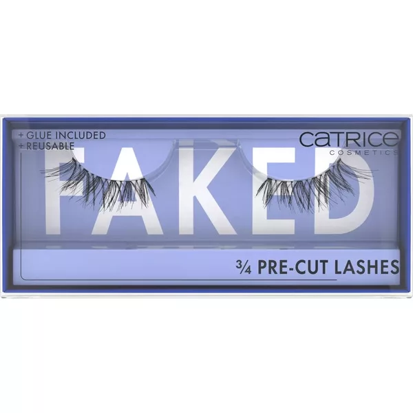 Catrice Faked 3/4 Pre-Cut Lashes, sztuczne rzęsy na pasku, 1 para
