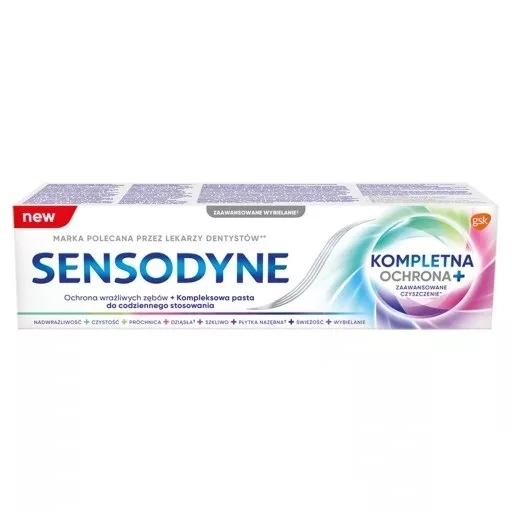 Sensodyne Kompletna Ochrona+ pasta do zębów z fluorkiem 75ml