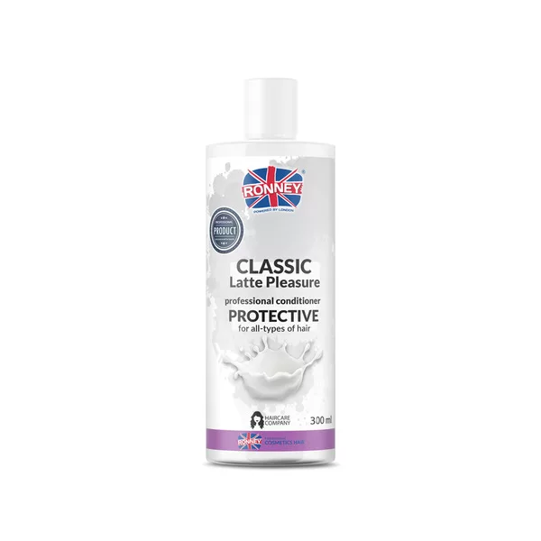 Ronney Professional Conditioner Classic Latte Pleasure Protective, Odżywka ochronna do każdego rodzaju włosów 300ml