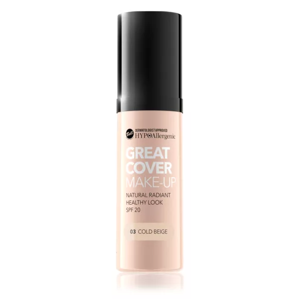 Bell HYPO Great Cover Make-Up SPF 20, intensywnie kryjący puder w musie, 03, 20g