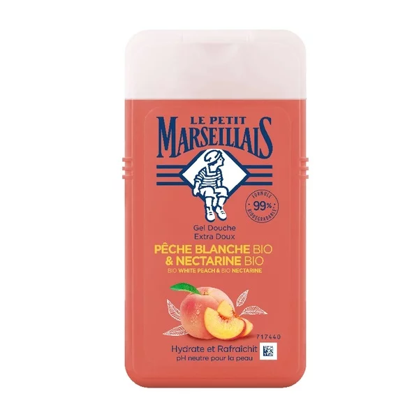 Le Petit Marseillais Żel pod prysznic Biała Brzoskwinia Bio i Nektarynka Bio 250ml