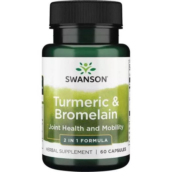 Swanson FS Turmeric & Bromelina 60kaps
