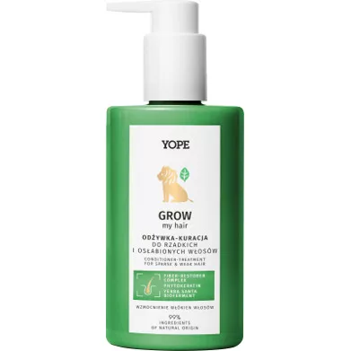 Yope Grow My Hair, odżywka-kuracja wzmacniająca przeciw wypadaniu włosów, 300ml