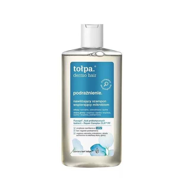 Tołpa Dermo Hair, podrażnienie nawilżający szampon wspierający mikrobiom, 250ml