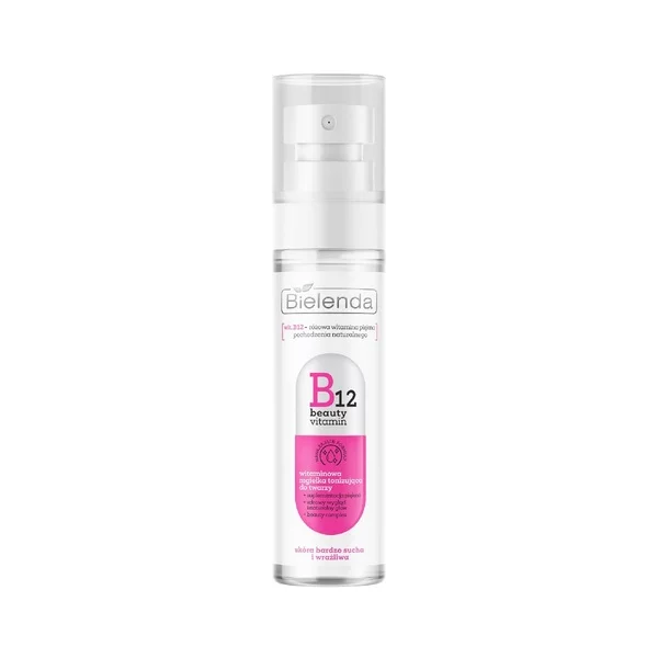 Bielenda B12 Beauty Vitamin, witaminowa mgiełka tonizująca do twarzy, 75ml