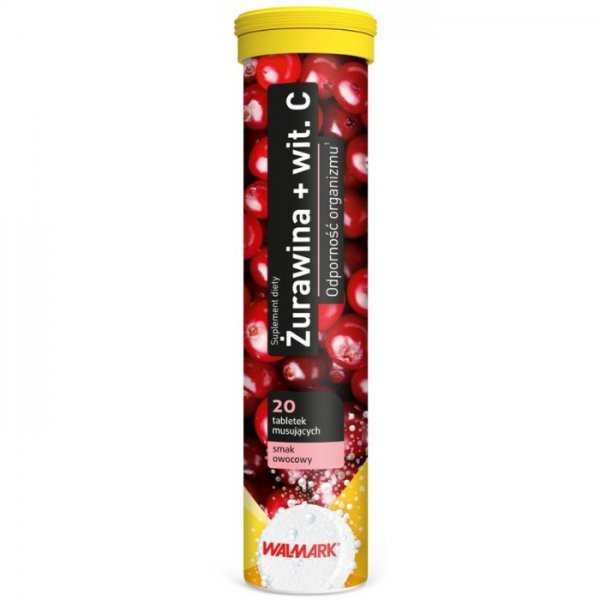 Walmark Żurawina + Witamina C suplement diety 20 tabletek musujących