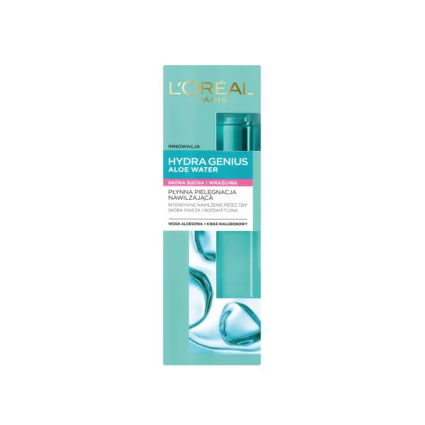 L'Oreal Paris Hydra Genius Krem nawilżający do skóry suchej i wrażliwej z kwasem hialuronowym 70ml