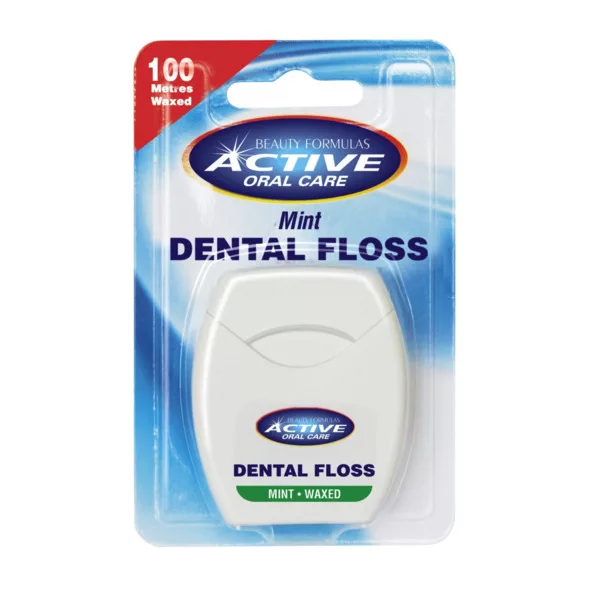 Active Oral Care Dental Floss nić dentystyczna woskowana Mint 100 metrów