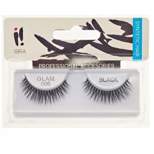 Ibra Para sztucznych rzęs na pasku Glam 600 Black