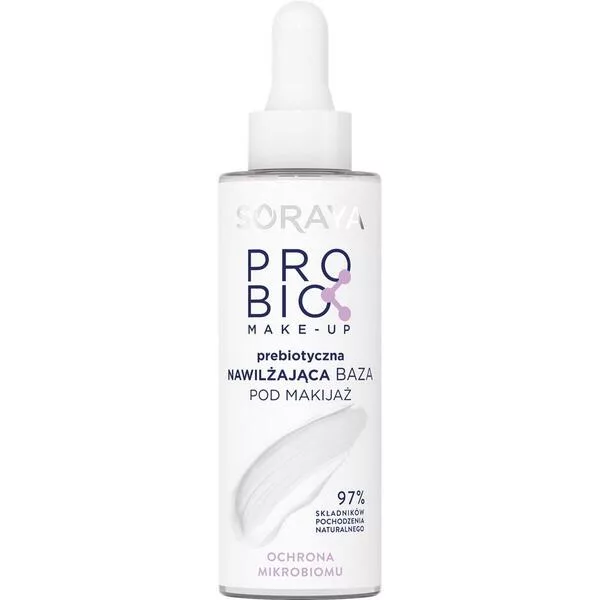 Soraya Probio Make-up, Prebiotyczna nawilżająca baza pod makijaż, 30ml