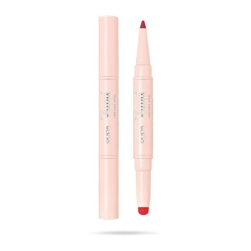 PUPA Vamp! Creamy Duo, pomadka i konturówka do ust, True Red, 0,8+0,2g