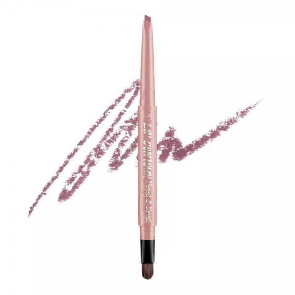 J.Cat Beauty Lip Contour Pencil&Brush, automatyczna konturówka do ust z pędzelkiem, Mystic Mauve Beige, 0,28g