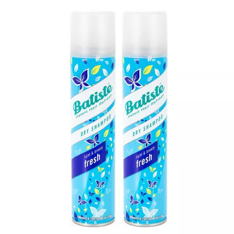 Batiste Fresh, suchy szampon o uniwersalnym świeżym zapachu, dwupak, 2x200ml