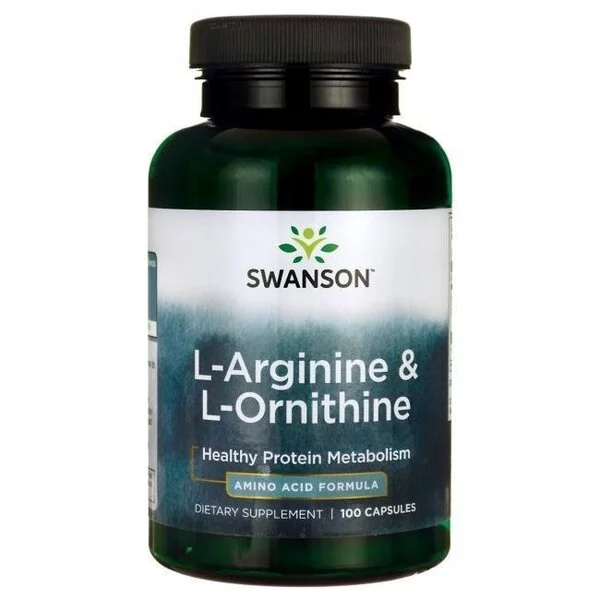 Swanson L-Arginina & L-Ornityna 100kaps