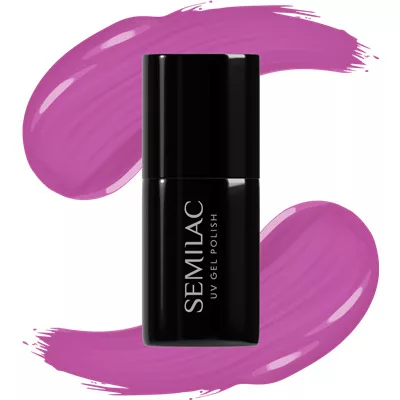 Semilac lakier hybrydowy, 7ml, 601 Neon Pink Punch
