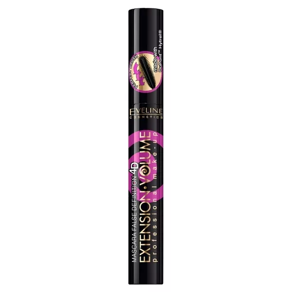Eveline Extension Volume Tusz do, tusz do rzęs, pogrubiająco-rozdzielający, czarny, 10ml