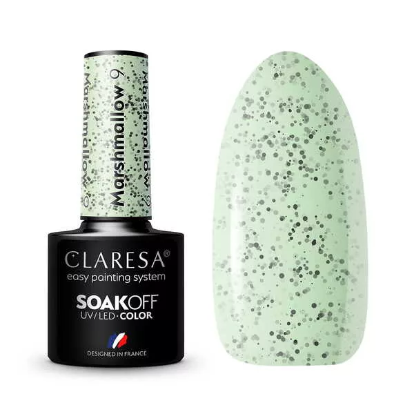 Claresa, Lakier hybrydowy, MARSHMALLOW 9, 5g