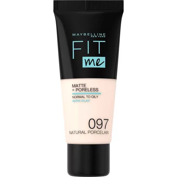 Maybelline New York Fit Me! & Poreless Foundation, podkład 97 Natural Porcelain, 30ml