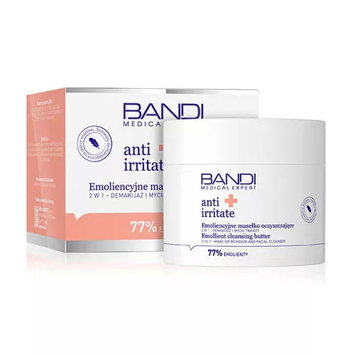 Bandi Anti Irritate, emoliencyjne masełko oczyszczające do twarzy 2w1, 90ml