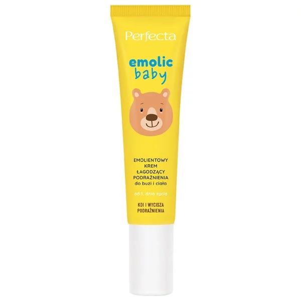 Perfecta Emolic Baby emolientowy krem łagodzący podrażnienia do buzi i ciała, dla dzieci, 20ml