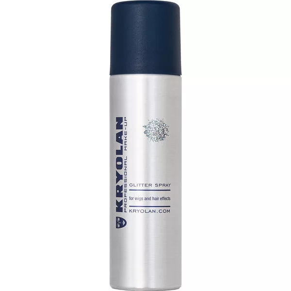 Kryolan, brokatowy lakier do włosów, 150ml, SILVER