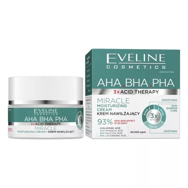 Eveline Cosmetics 3 x Acid Therapy krem nawilżający 50ml