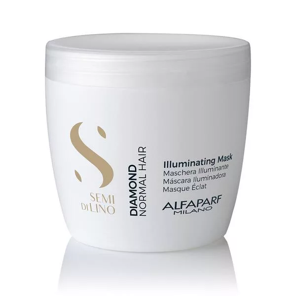 Alfaparf Milano Semi di Lino Diamond, maska rozświetlająca do włosów normalnych, 500ml