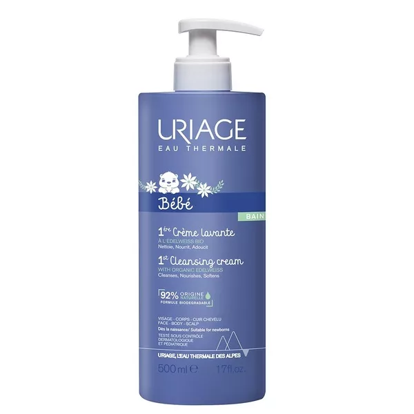 Uriage Bebe 1st Cleansing Cream pieniący się krem do kąpieli dla dzieci 500ml