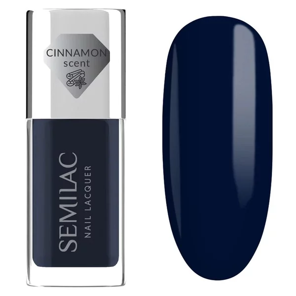 Semilac, klasyczny lakier do paznokci, 113 Lacquer Blue Ink, 9ml