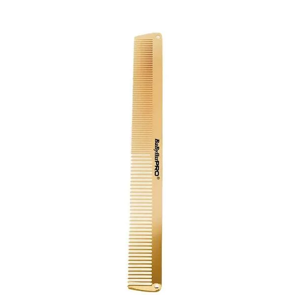BaByliss PRO Gold, metalowy grzebień do strzyżeń, 190mm