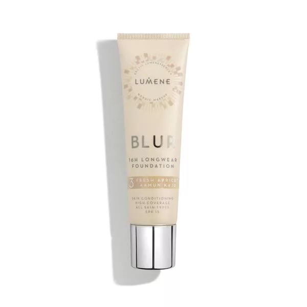 Lumene Blur, kremowy podkład wygładzający, 30ml, 3 - Fresh Apricot