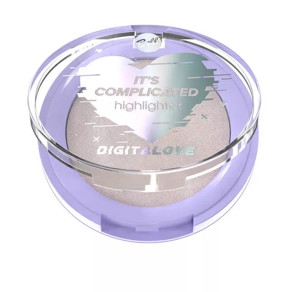 Bell It's complicated highlighter, prasowany rozświetlacz do twarzy, 001, 3,8g