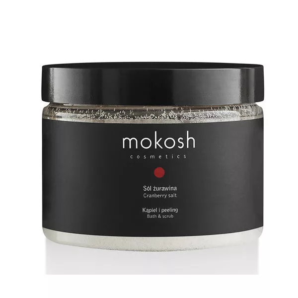 Mokosh, sól do kąpieli, żurawina, 600g
