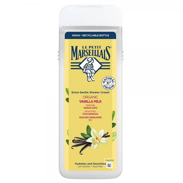Le Petit Marseillais Kremowy żel pod prysznic Mleczko Waniliowe Bio 400ml