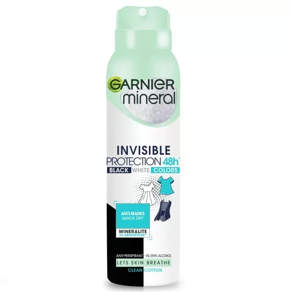 Garnier Mineral BWC Cotton Dezodorant w sprayu 150ml