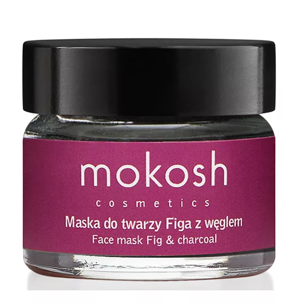 Mokosh, wygładzająco-oczyszczająca maska do twarzy, figa z węglem, 15ml