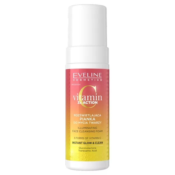 Eveline Cosmetics Vitamin C 3x Action rozświetlająca pianka do mycia twarzy 150ml