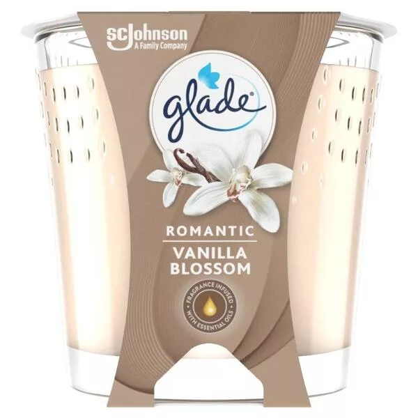 Glade Candle - Romantic Vanilla Blossom, świeca zapachowa, 129g