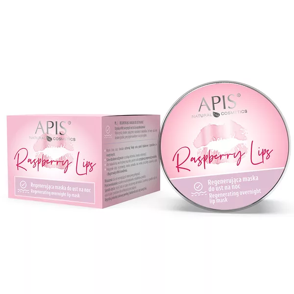 Apis Raspberry Lips, regenerująca maska do ust na noc, 10ml