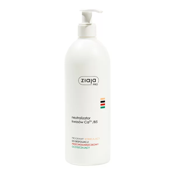 Ziaja PRO, neutralizator kwasów Ca2+/B5 do zabiegów z eksfoliacją, 500ml