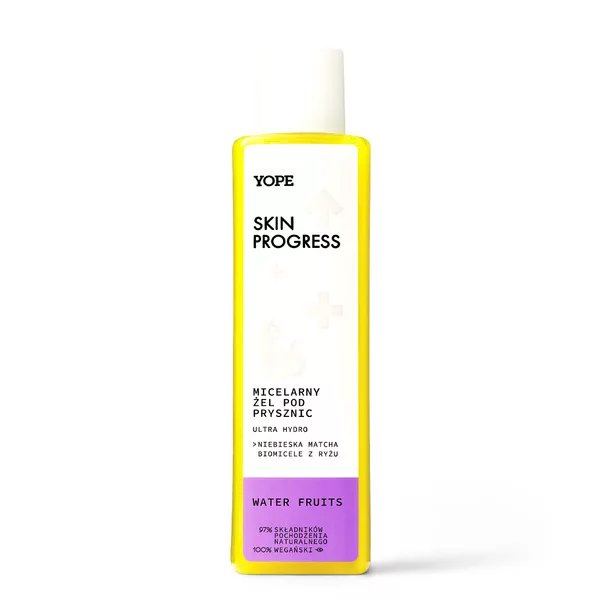 Yope Skin Progress, micerlarny żel pod prysznic, Ultra Hydro - Water Fruits, 200ml
