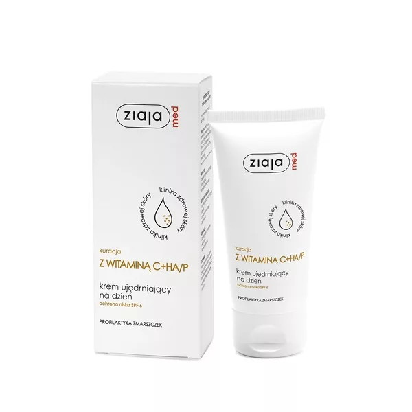 Ziaja Med Kuracja ochronna z witaminą C, ha/p krem ujędrniający na dzień SPF 6, 50ml