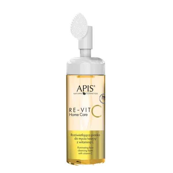 Apis Re-Vit C Home Care, rozświetlająca pianka do mycia twarzy z witaminą C, 150ml