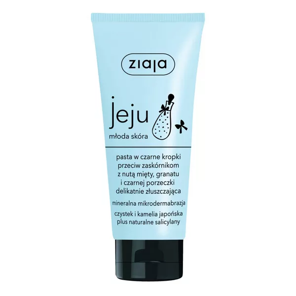 Ziaja Jeju, pasta w czarne kropki przeciw zaskórnikom, 75ml