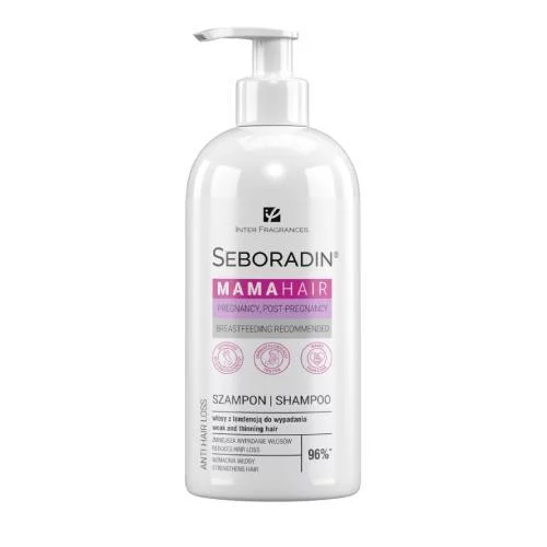 Seboradin Mama Care, szampon zapobiegający wypadaniu włosów dla kobiet w ciąży, 400ml