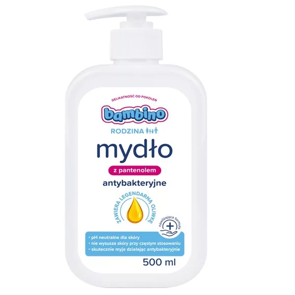Bambino Rodzina mydło do rąk antybakteryjne, dla dzieci i dorosłych, 500ml
