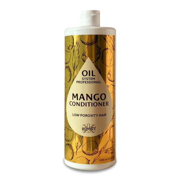 Ronney Professional Oil System Low Porosity Hair - Odżywka mango, 1000ml